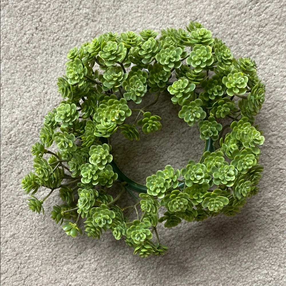Green Succulent Wreath